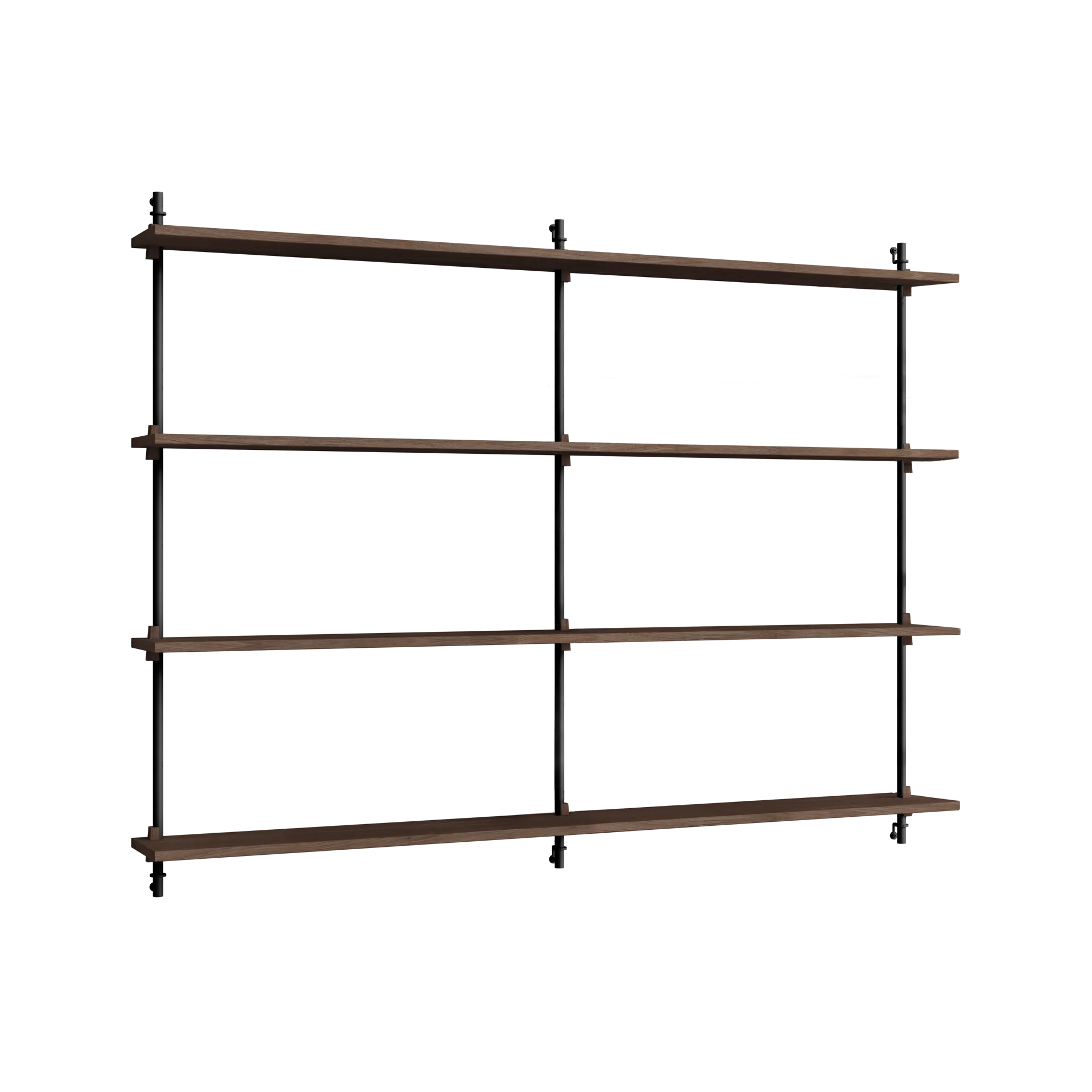 Moebe wall shelving ws.115.2.B, Roble ahumado-negro MOEBE