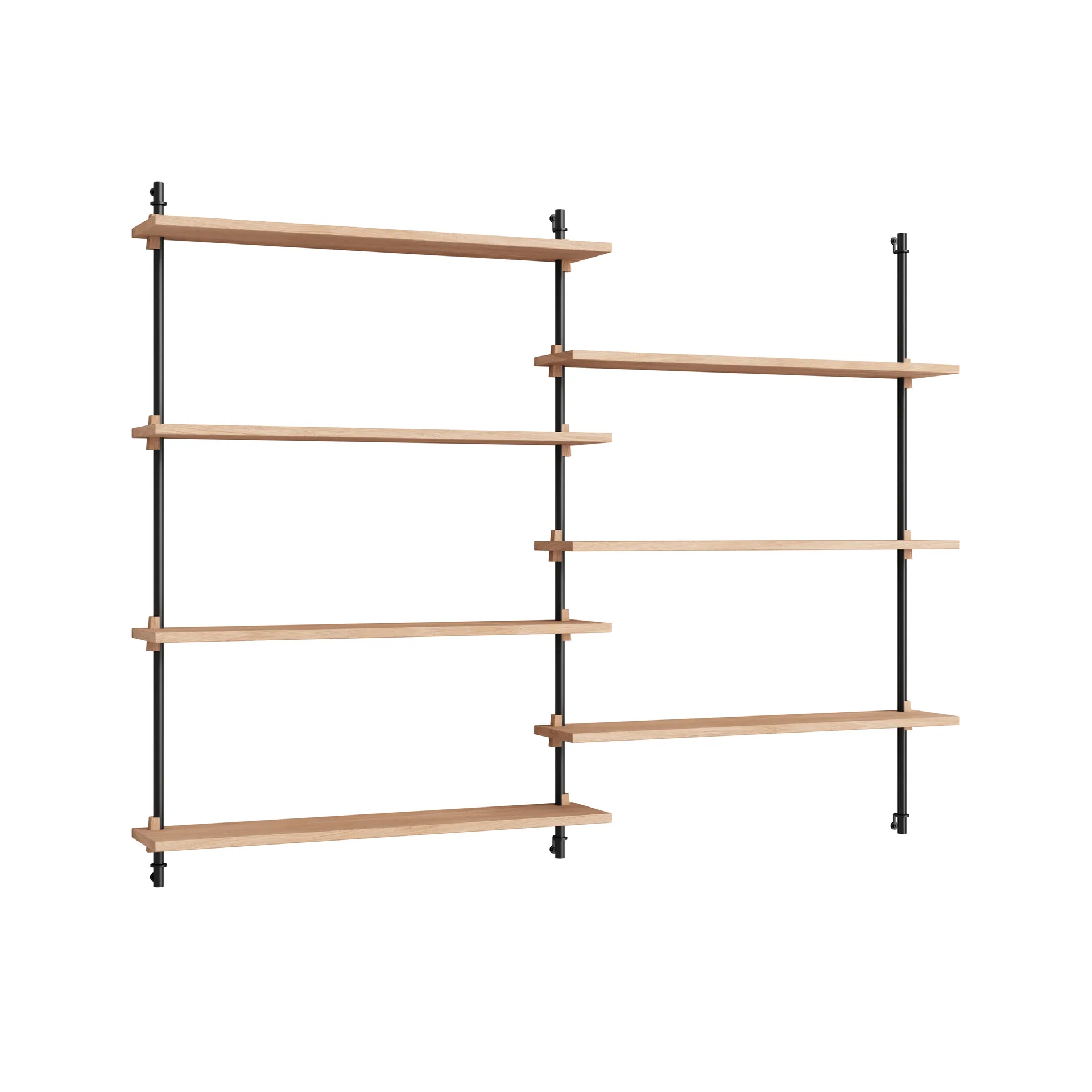 Moebe wall shelving ws.115.2.B, Roble-negro MOEBE