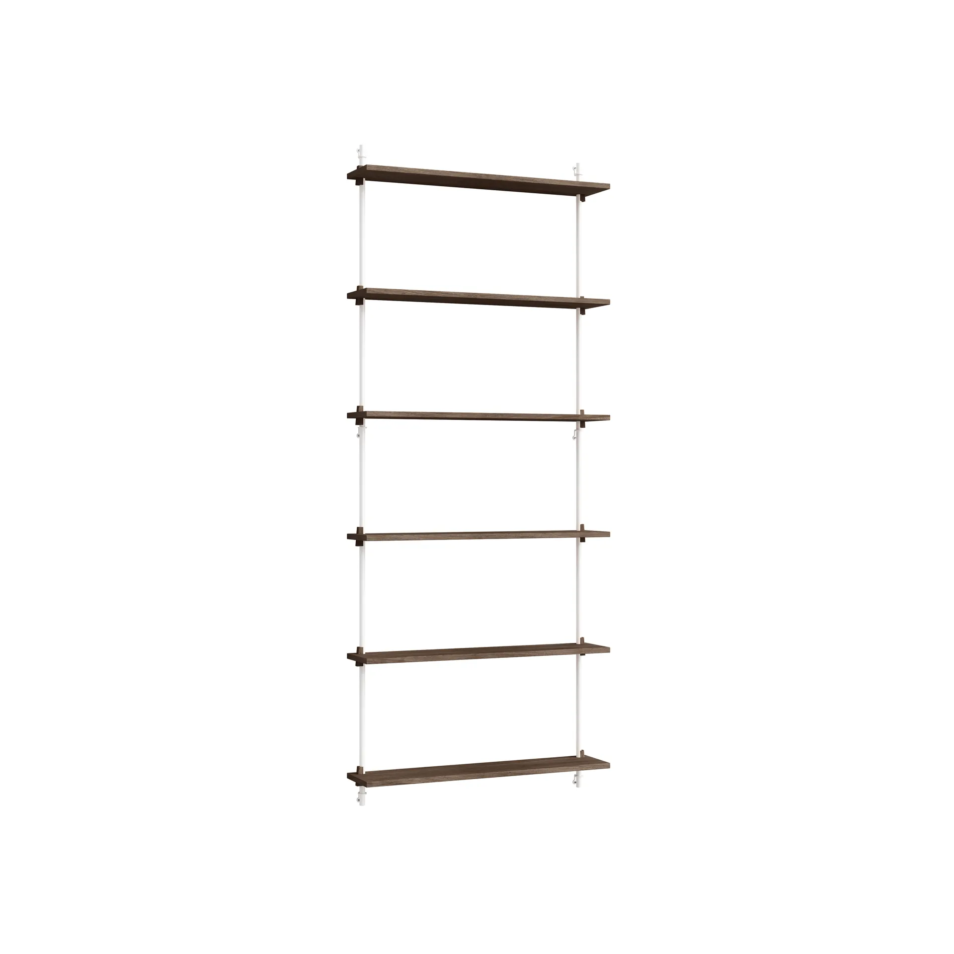 Moebe wall shelving ws.200.1, Roble ahumado-blanco MOEBE