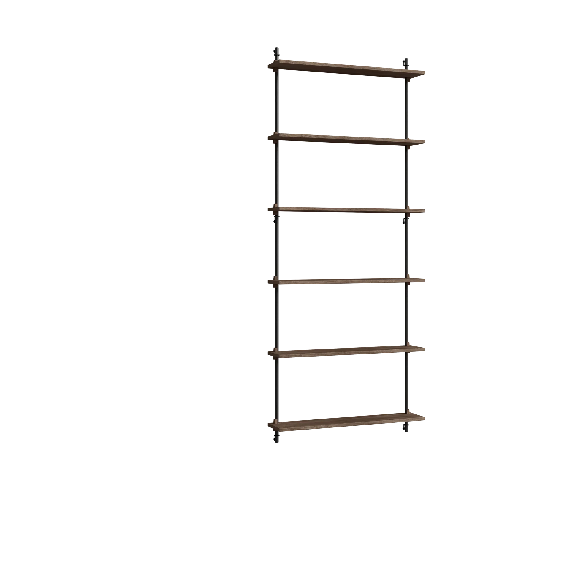 Moebe wall shelving ws.200.1, Roble ahumado-negro MOEBE