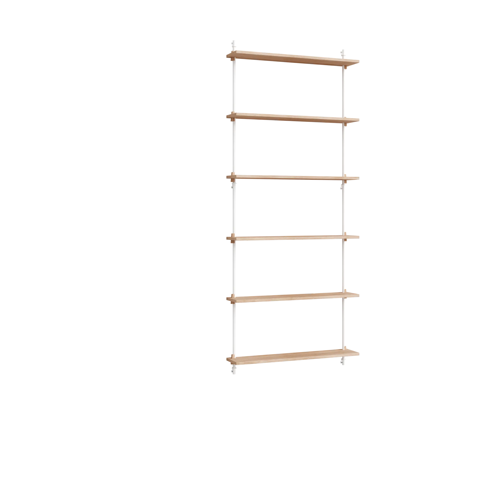 Moebe wall shelving ws.200.1, Roble-blanco MOEBE
