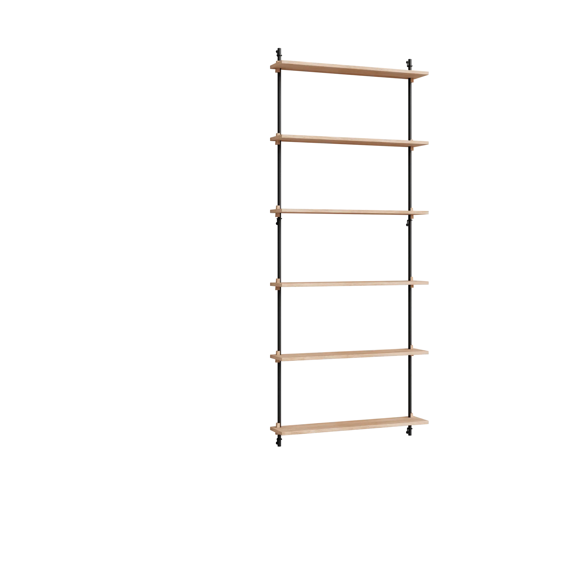 Moebe wall shelving ws.200.1, Roble-negro MOEBE