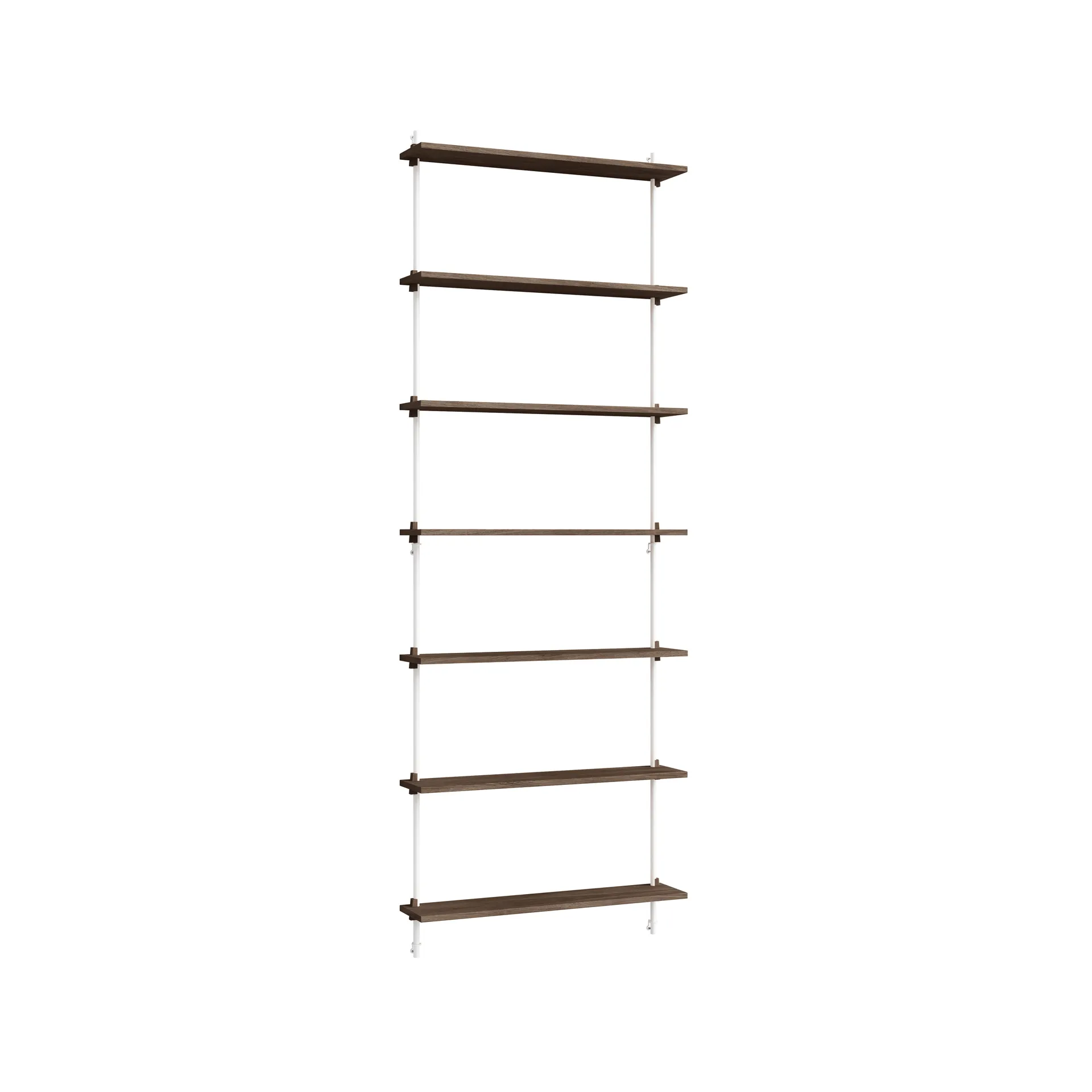 Moebe wall shelving ws.230.1, Roble ahumado-blanco MOEBE