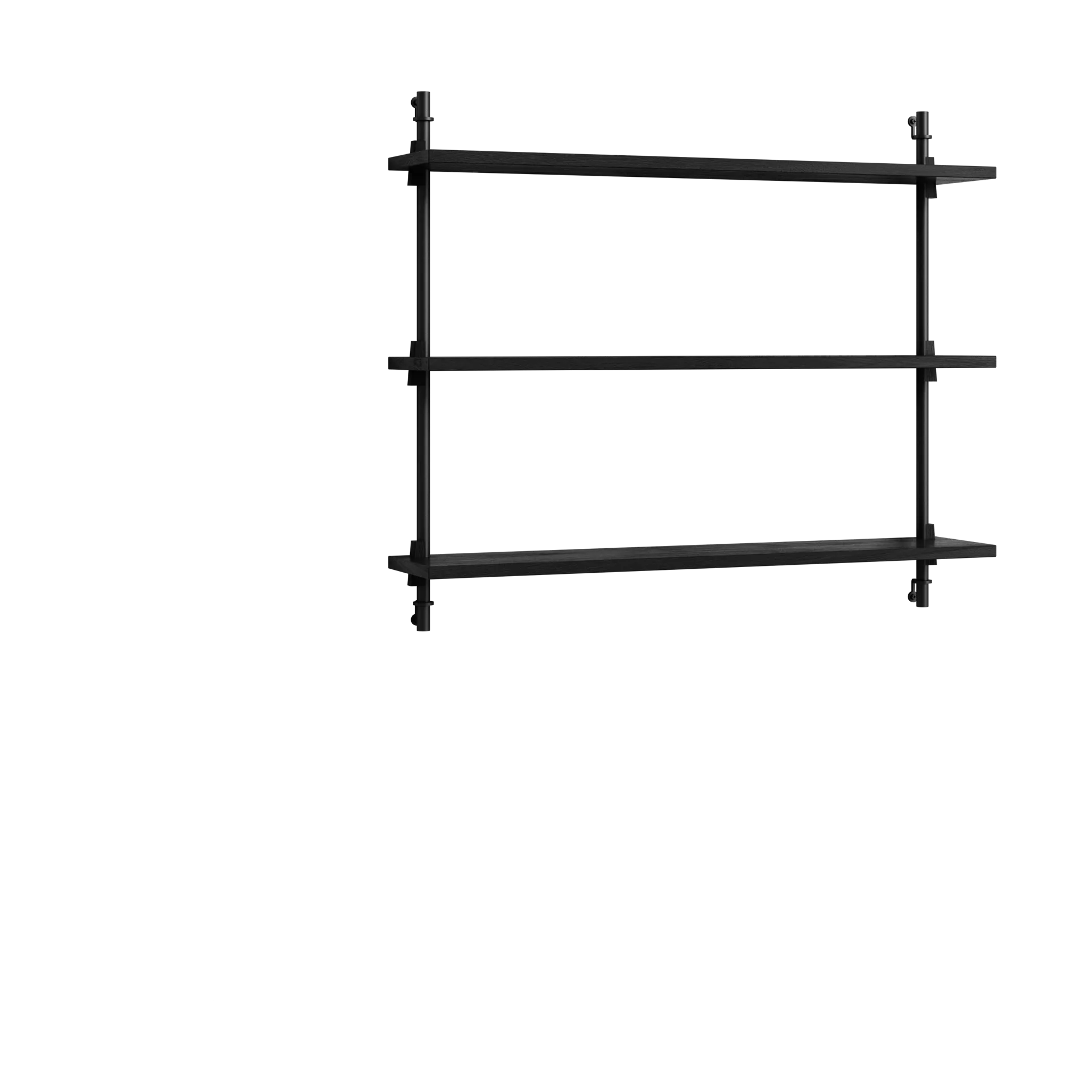 Moebe wall shelving ws.65.1, Negro MOEBE