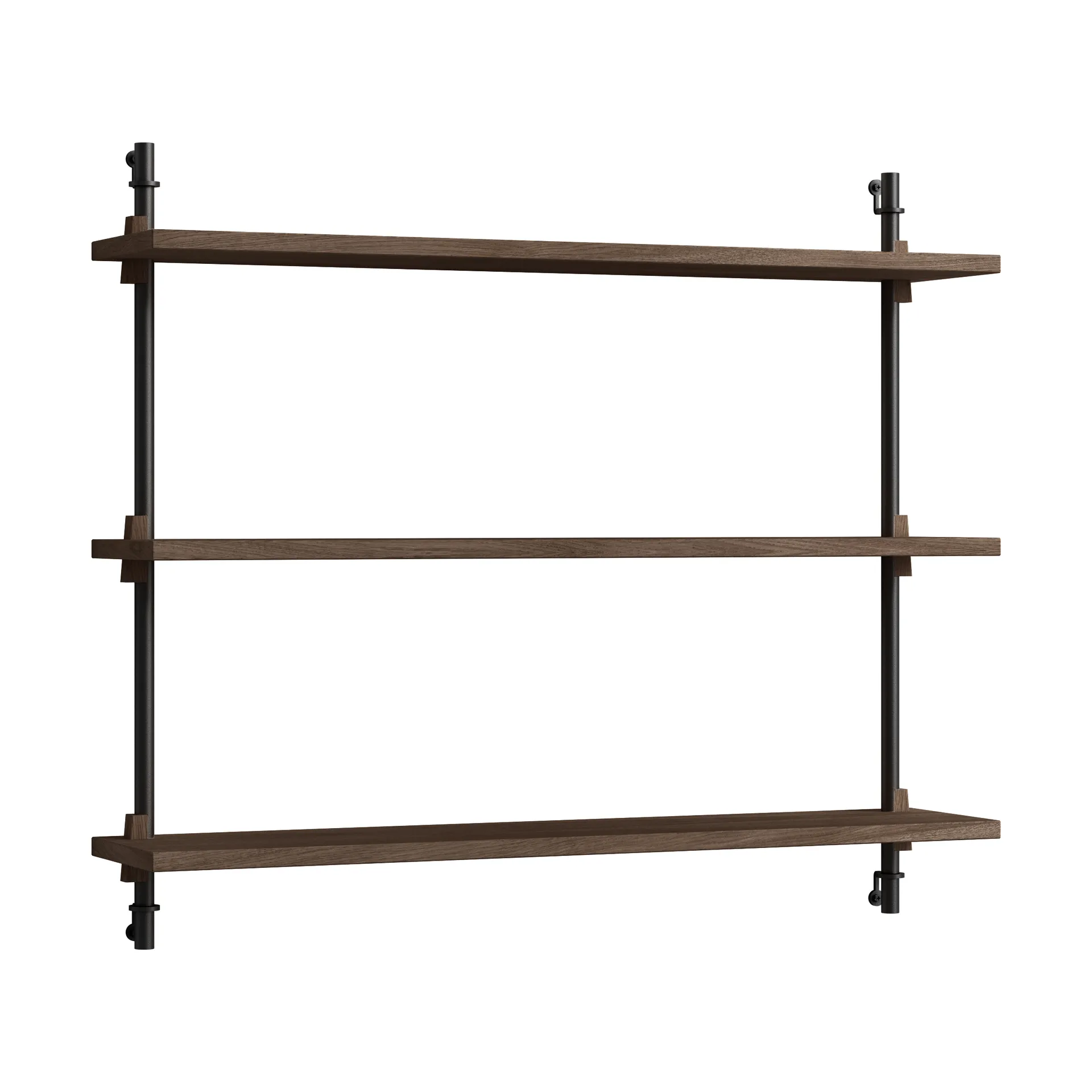 Moebe wall shelving ws.65.1, Roble ahumado-negro MOEBE