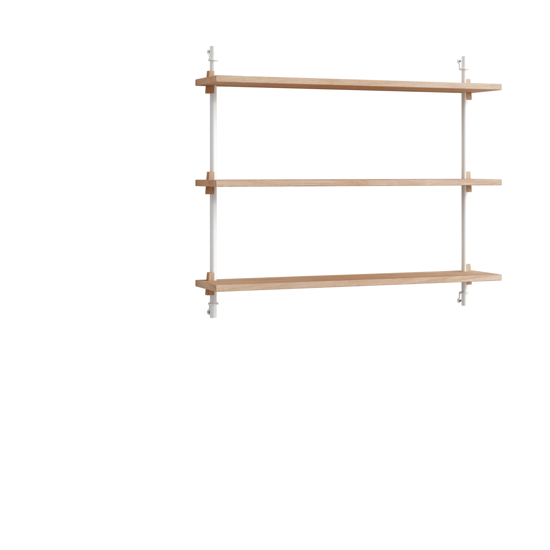 Moebe wall shelving ws.65.1, Roble-blanco MOEBE