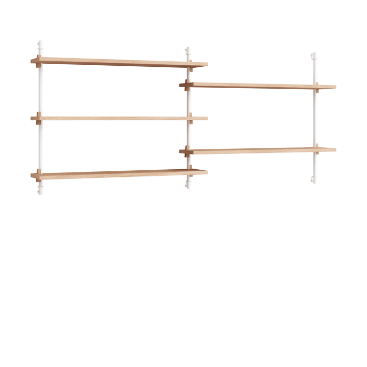 Moebe wall shelving ws.65.2.B - Roble-blanco - MOEBE