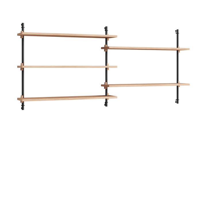 Moebe wall shelving ws.65.2.B - Roble-negro - MOEBE