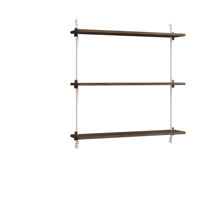 Moebe wall shelving ws.85.1 - Roble ahumado-blanco - MOEBE