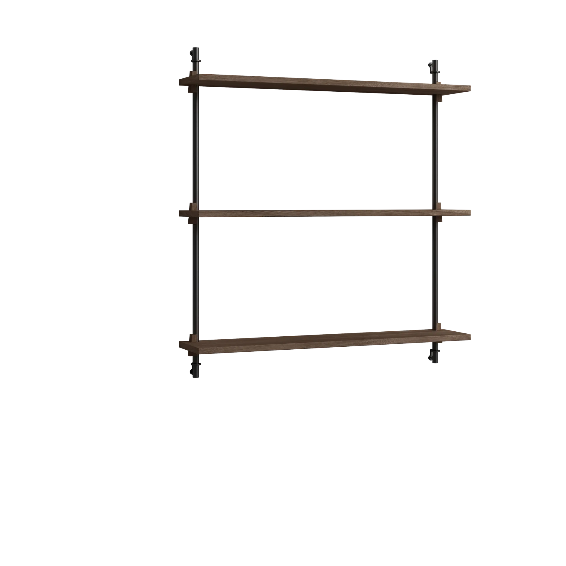 Moebe wall shelving ws.85.1, Roble ahumado-negro MOEBE