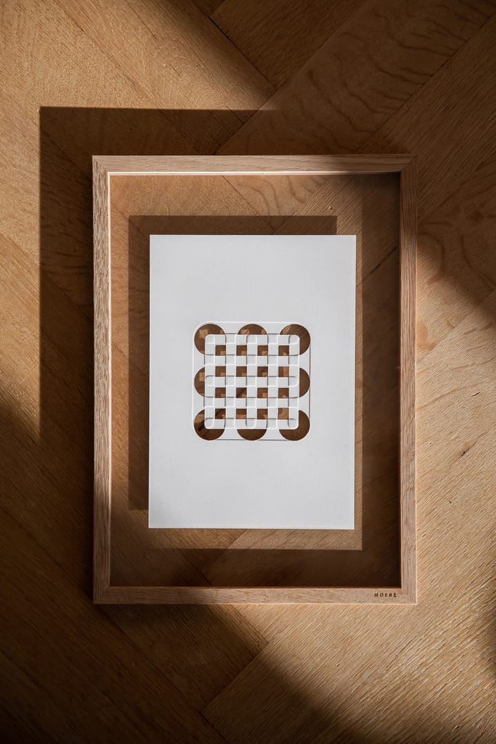 Obra de arte Relief circles & squares 21x29,7 cm, Off White MOEBE