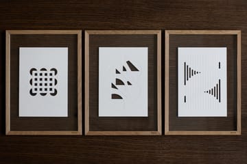 Obra de arte Relief organic lines 21x29,7 cm - Off White - MOEBE