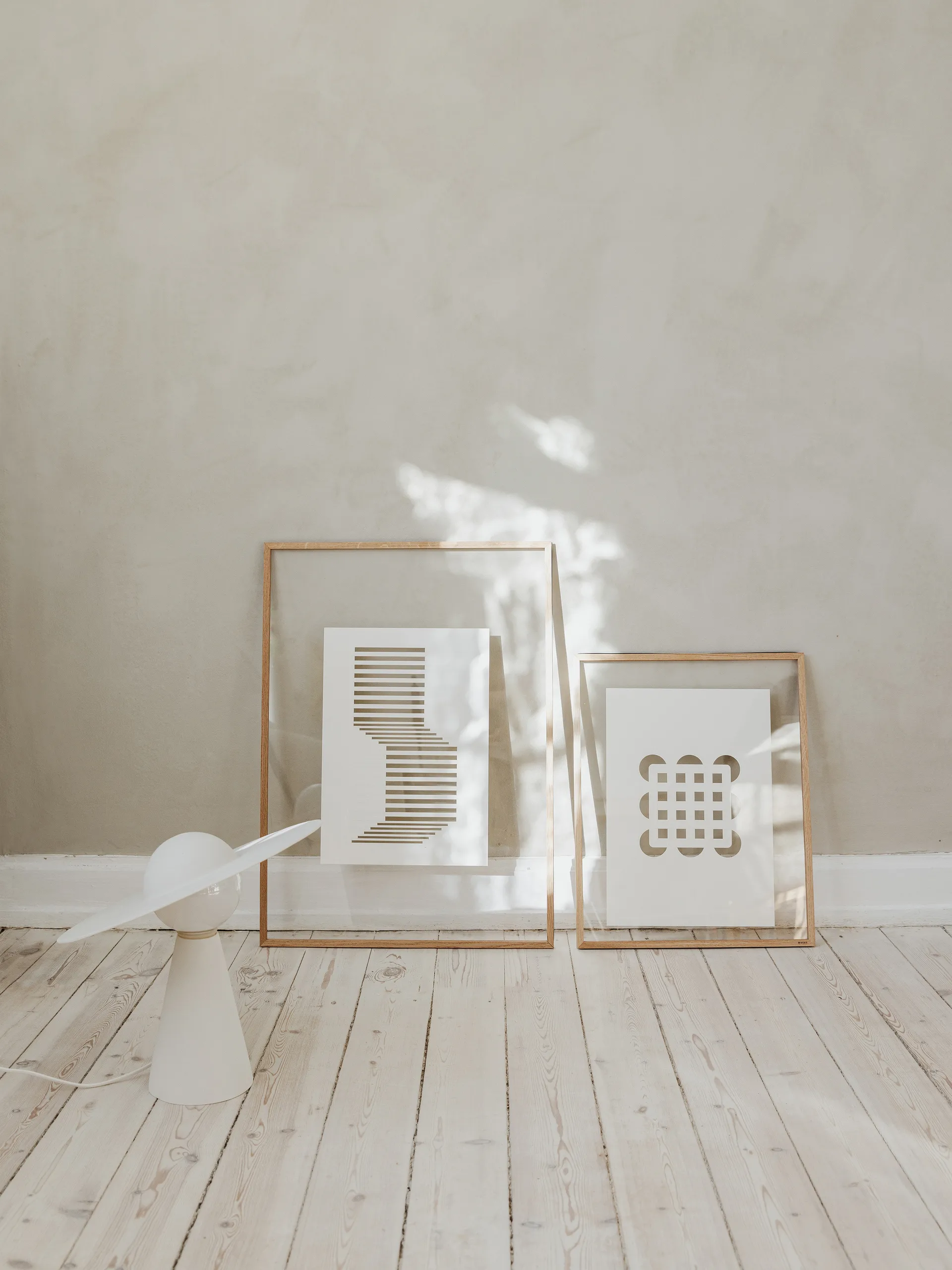 Obra de arte Relief shifted lines 21x29,7 cm, Off White MOEBE