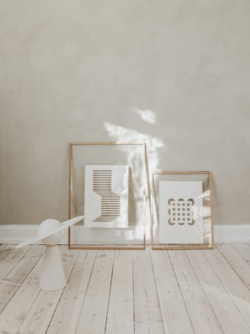 Obra de arte Relief shifted lines 21x29,7 cm - Off White - MOEBE