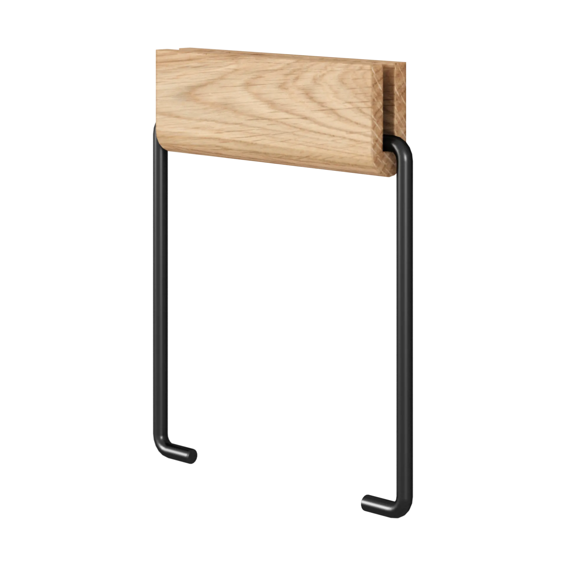 Portarrollos para papel higiénico Moebe, Roble-negro MOEBE