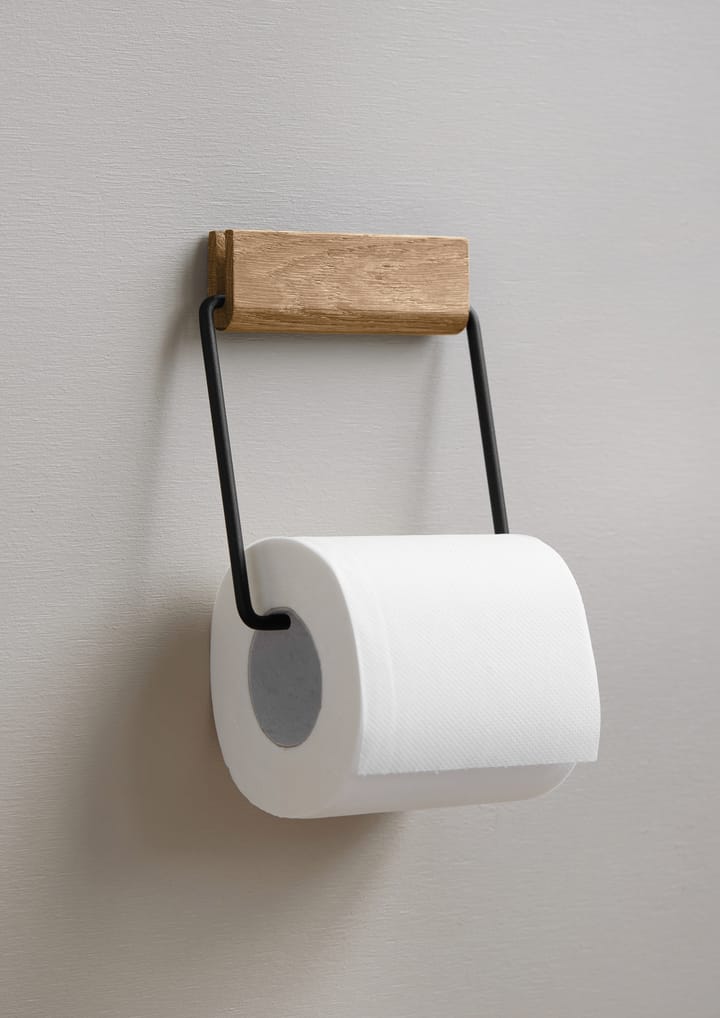 Portarrollos para papel higiénico Moebe, Roble-negro MOEBE