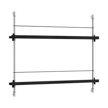 Revistero Magazine Shelving - Negro-acero inoxidable, 85×65×7 cm, MS.65.1 - MOEBE