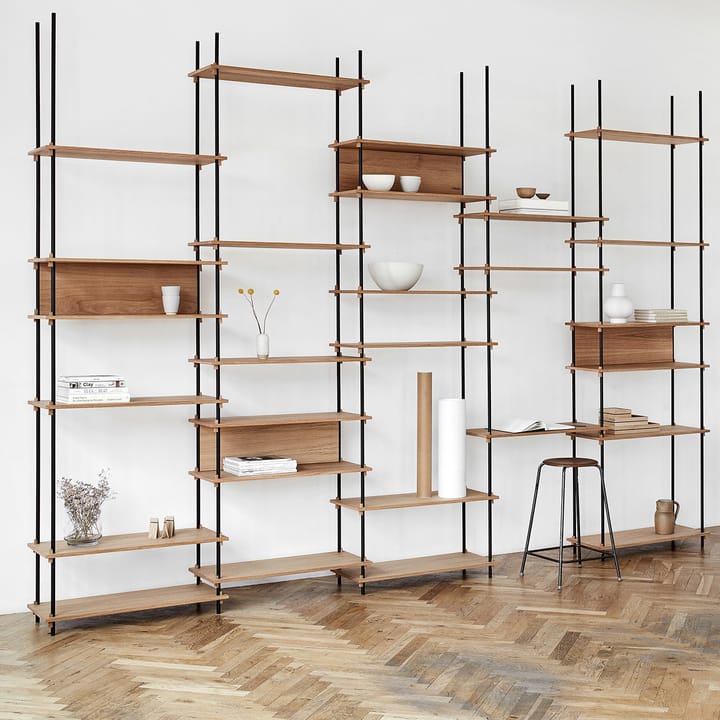 Set de estante Moebe 85 cm, roble MOEBE