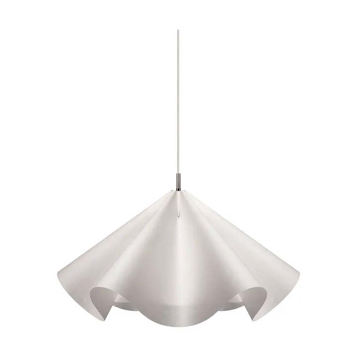 Sinuate colgante - Blanco-acero inoxidable, grande Ø75x40 cm - MOEBE