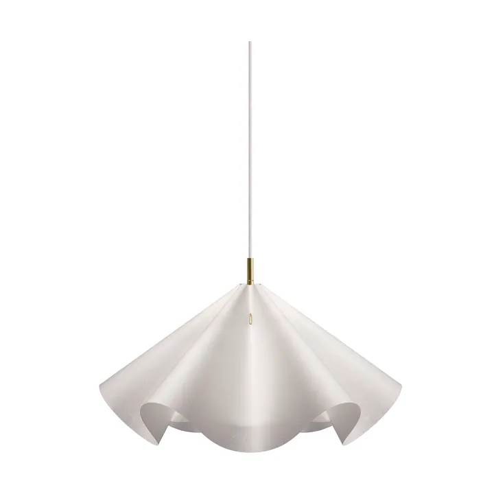 Sinuate colgante - Blanco-latón, mediano Ø60x30 cm - MOEBE