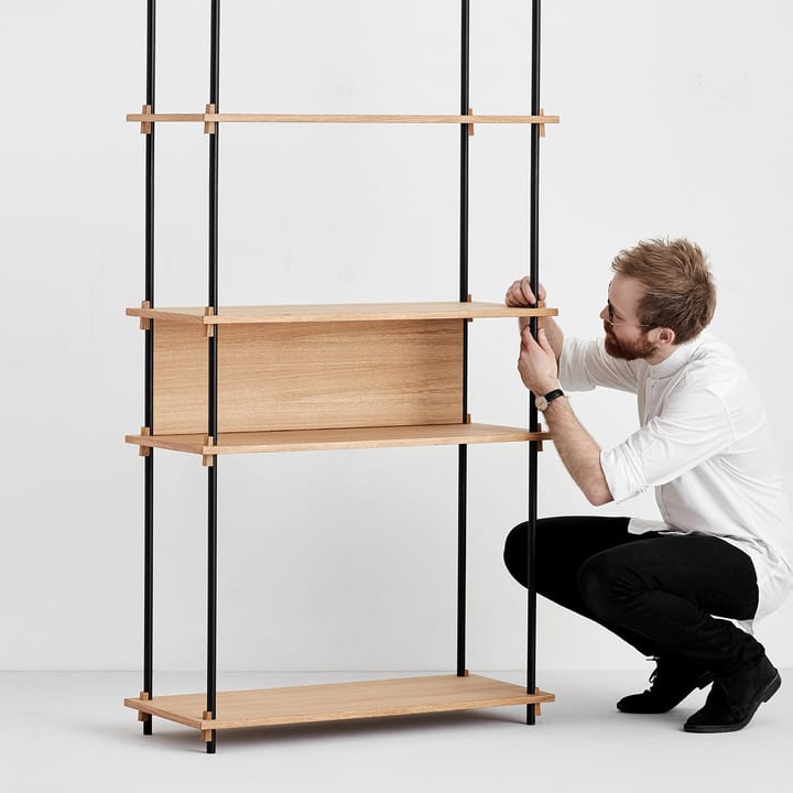 Tablero posterior para estante Moebe 85 cm, roble MOEBE