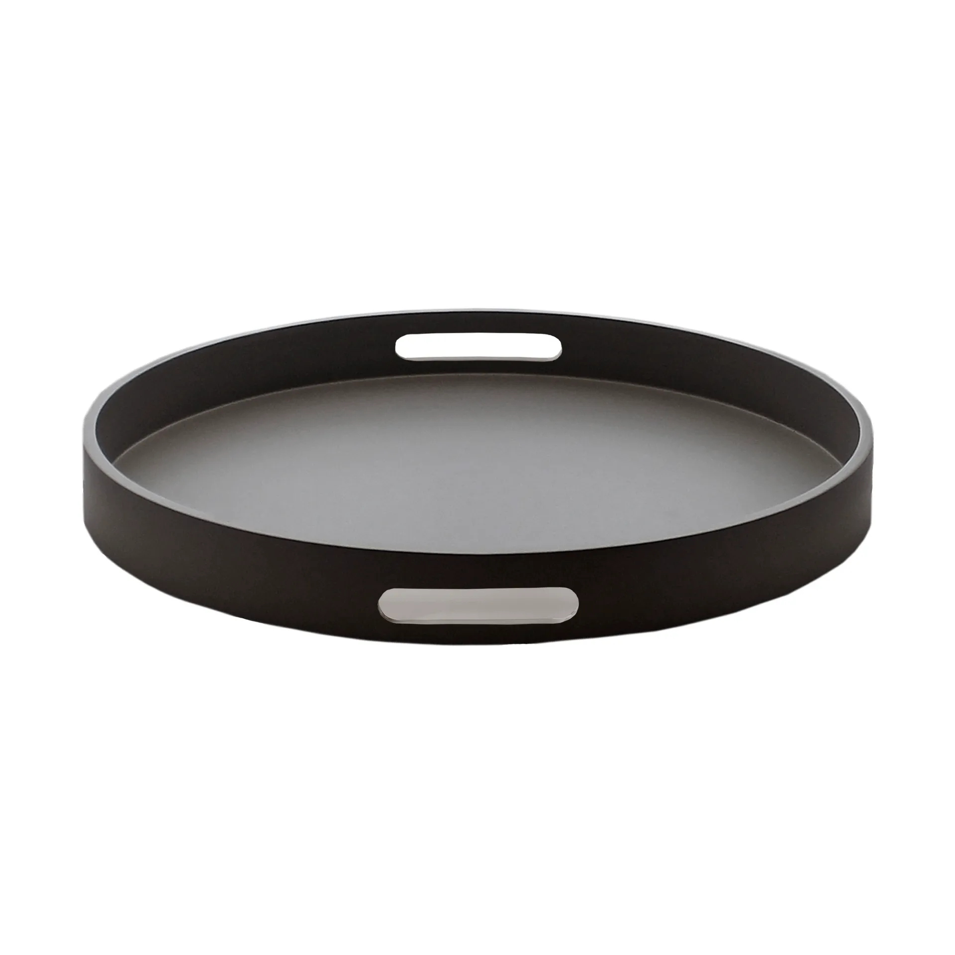 Bandeja de servir lacada Matt Ø40x4 cm, Negro Mojoo
