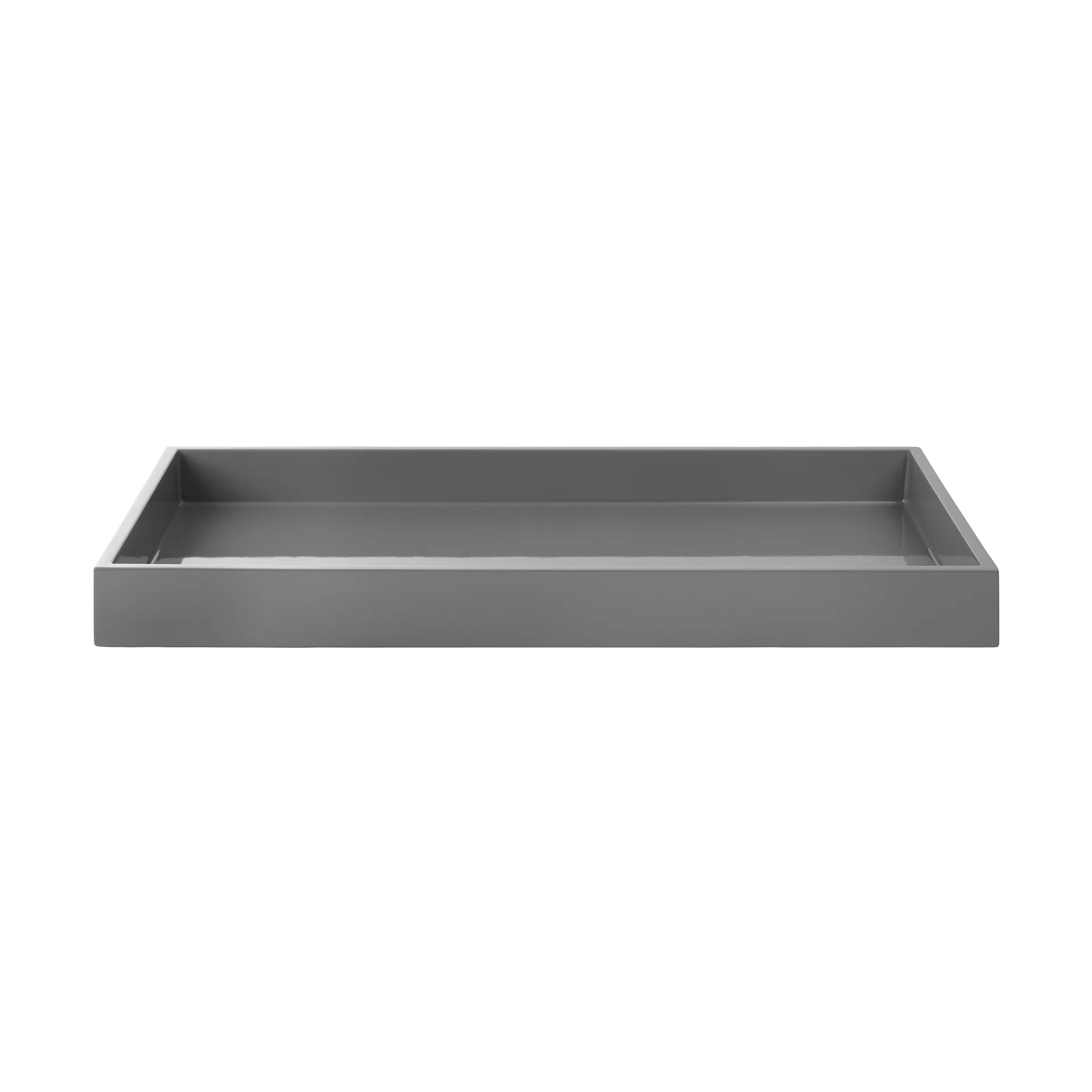 Bandeja decorativa lacada Lux 38x19x3,5 cm, Antracit Mojoo