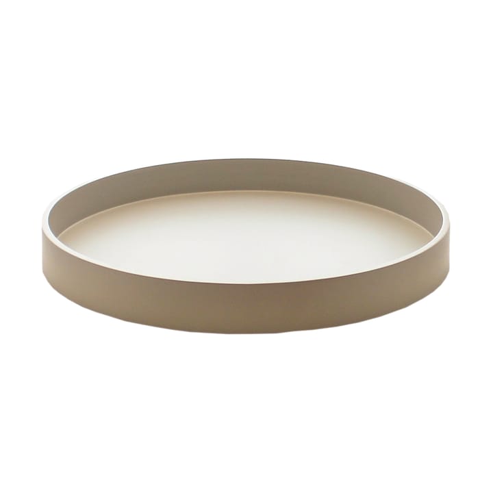 Bandeja decorativa lacada Matt Ø30x4 cm - Fawn - Mojoo