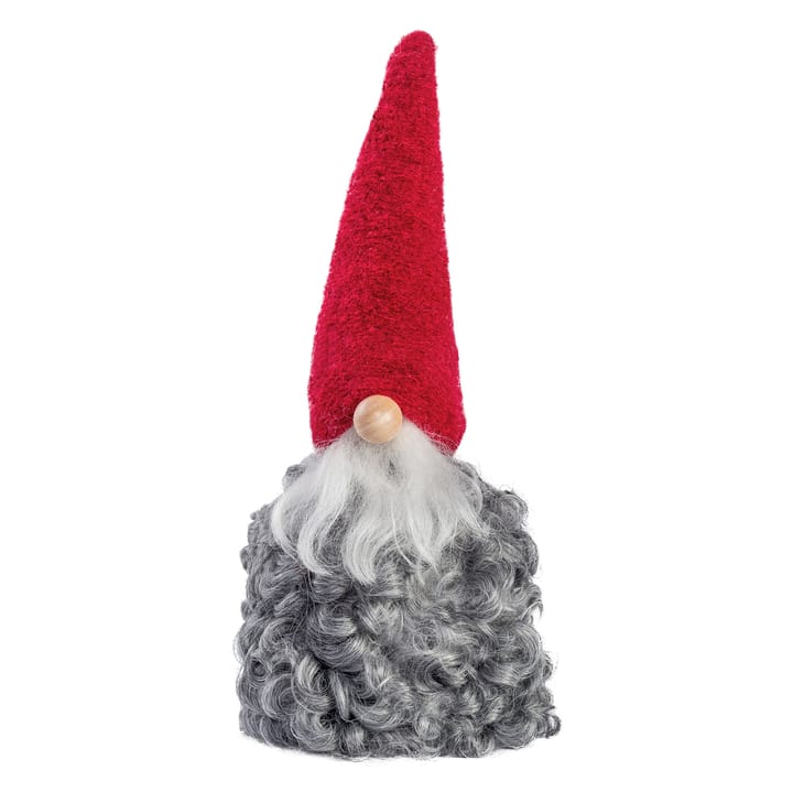 Santa de lana, grande - caperuza roja con barba - Monikas Väv & Konst