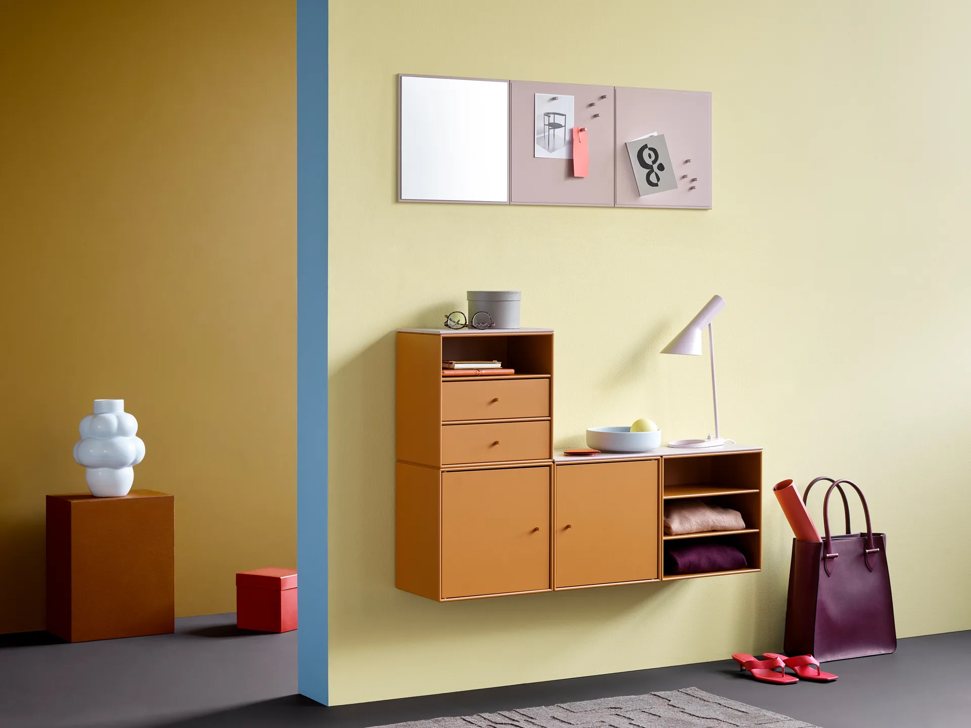 Armario con puerta Montana Mini 1003 35x35 cm, Amber Montana