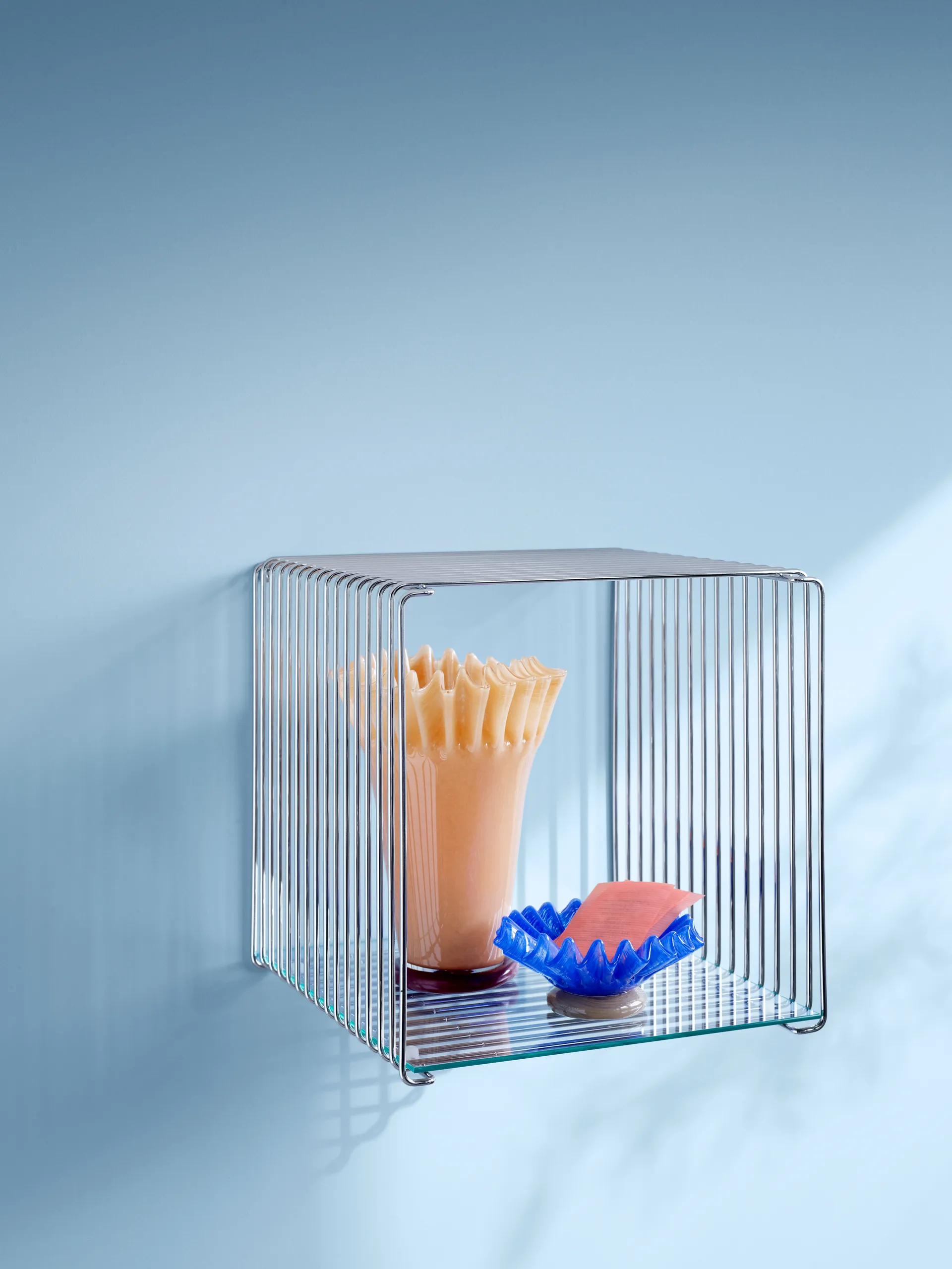 Balda Panton Wire 33x34,8 cm, Glass Montana