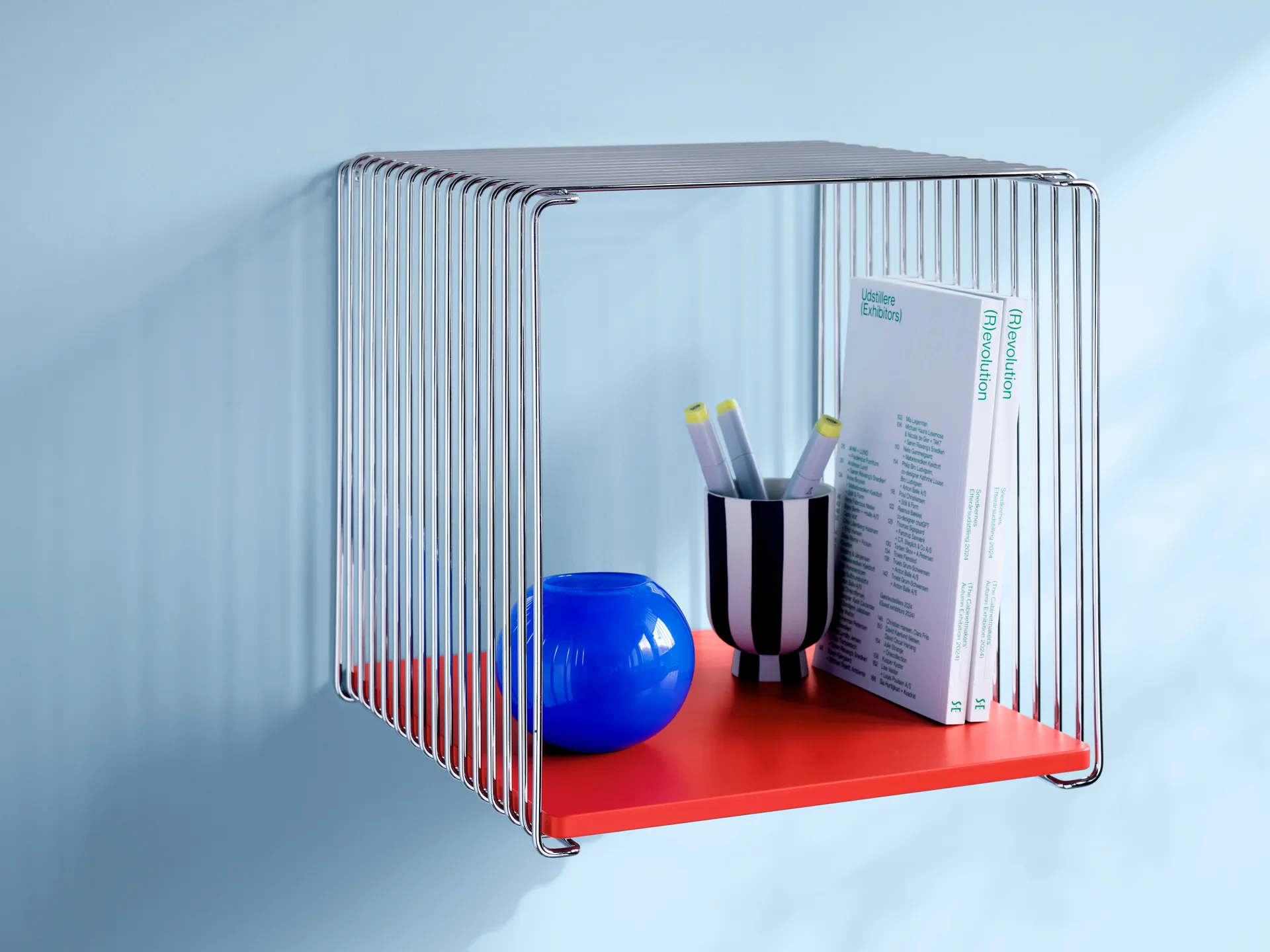 Balda Panton Wire 33x34,8 cm, Glass Montana