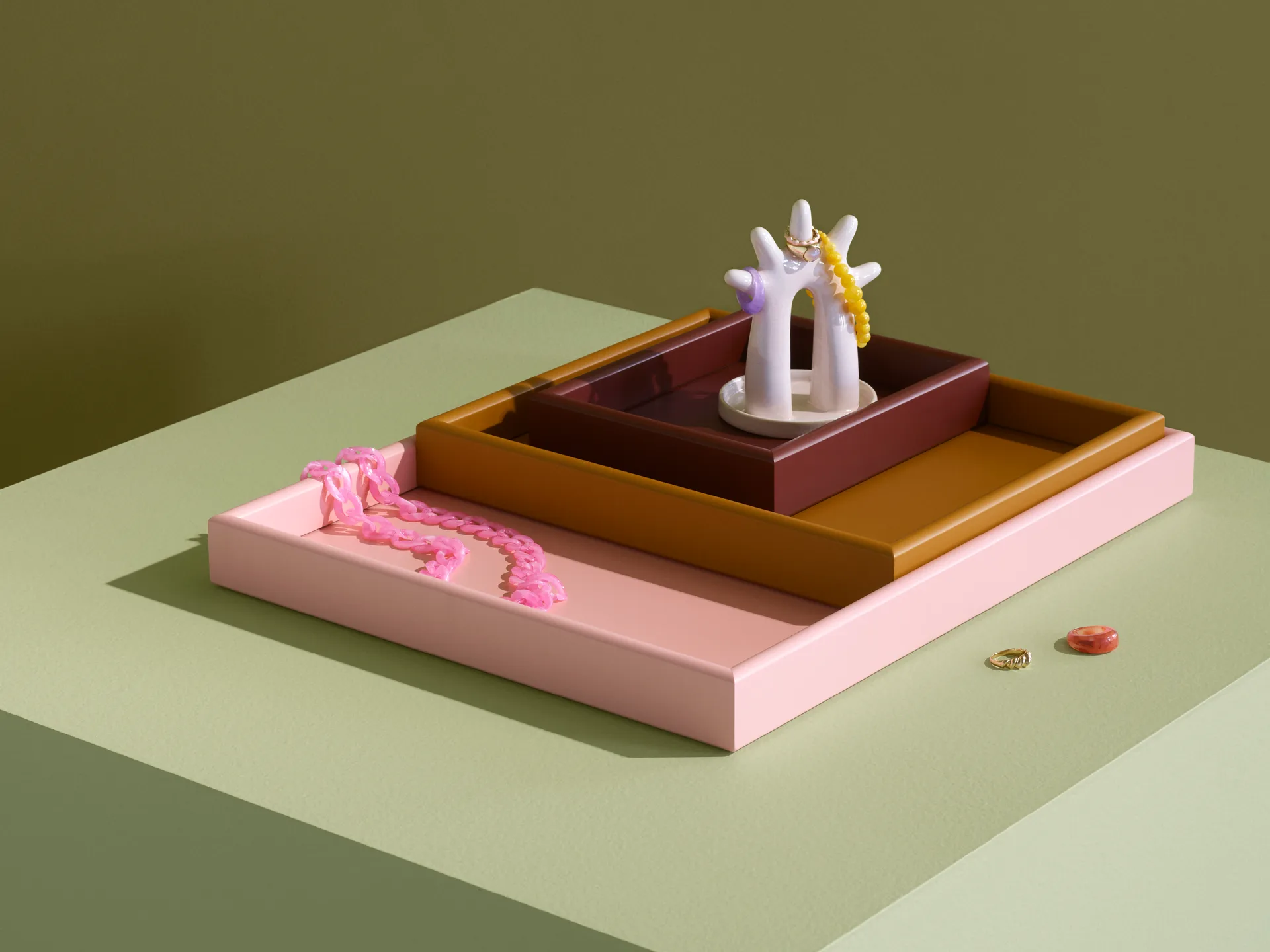 Bandeja Arrange medium 27,3x32,6 cm, Amber Montana