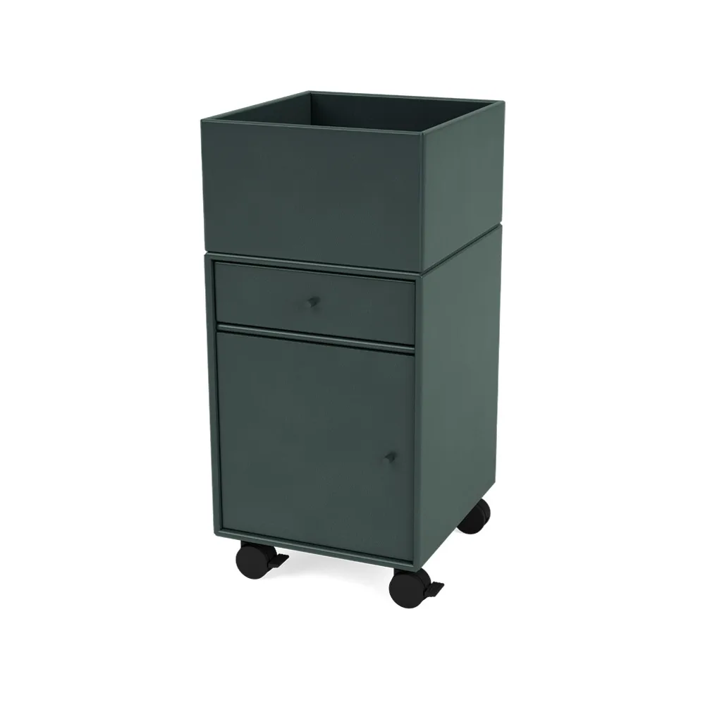 Cajonera con ruedas Runner, Black jade 163 Montana