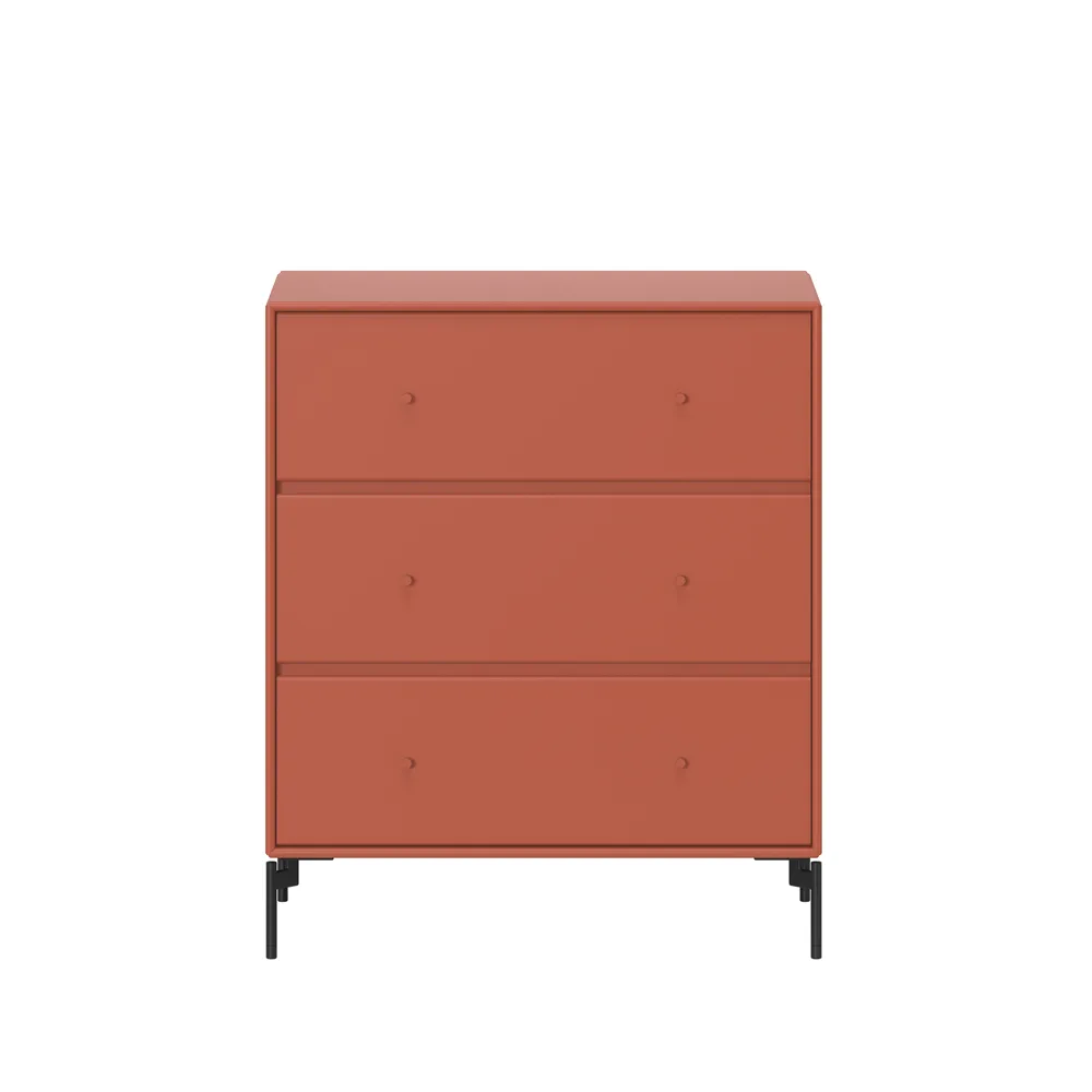 Cómoda Carry, Hokkaido 162, patas lacadas en negro Montana