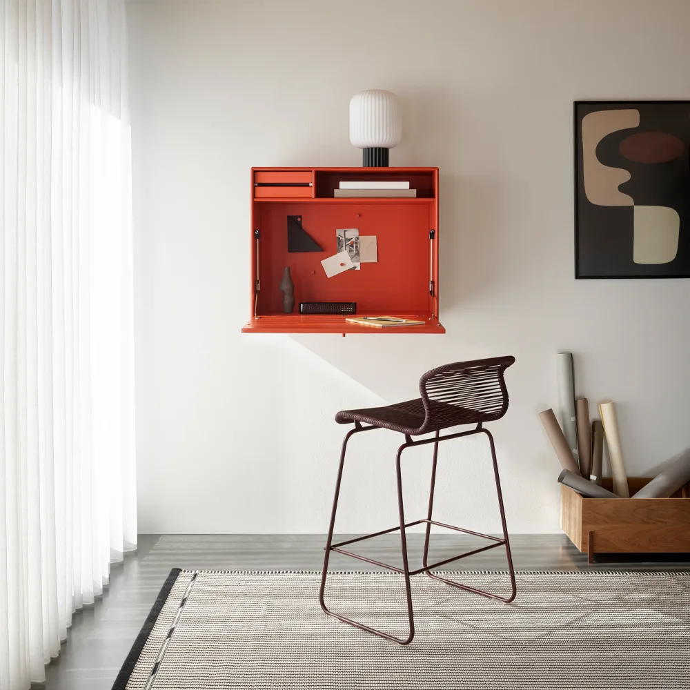 Escritorio suspendido STUDIO, Hazelnut 146 Montana