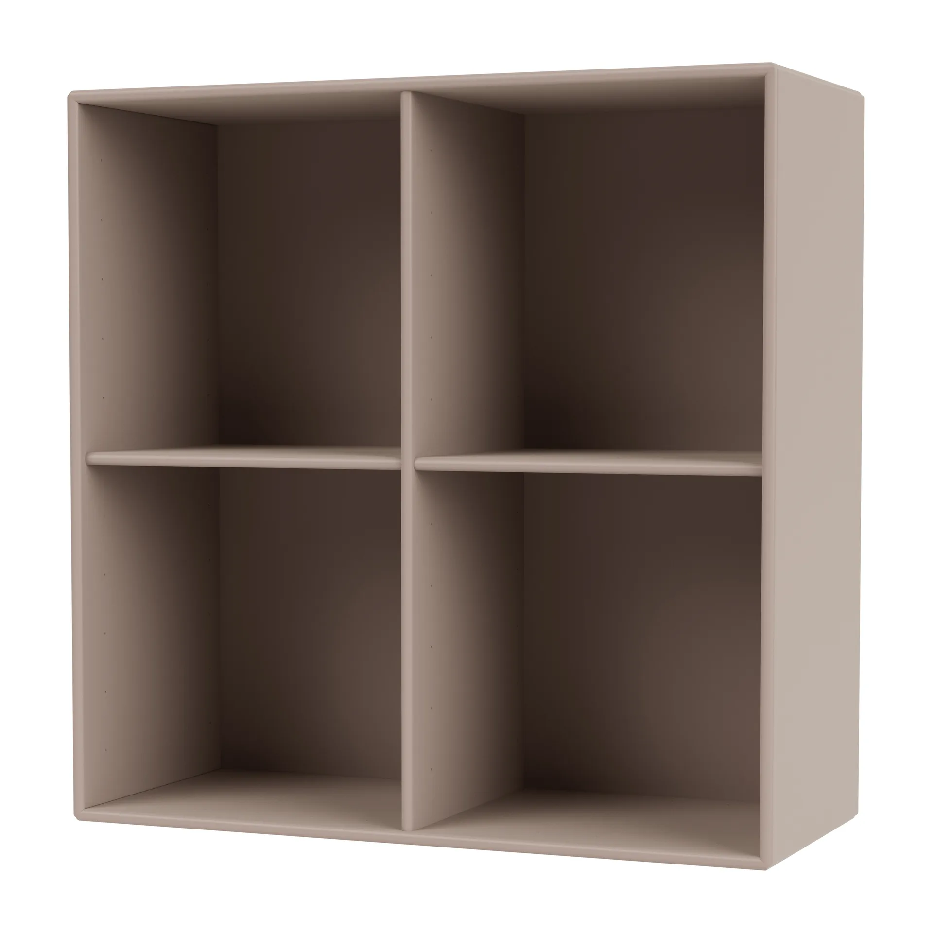 Estante SHOW 69,6x69,6 cm, riel de suspensión incluido, Mushroom Montana