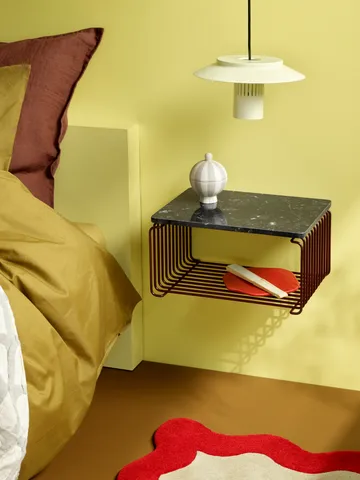 Estantería Panton Wire Half Height 34,8x17,2x25,7 cm - Black red - Montana