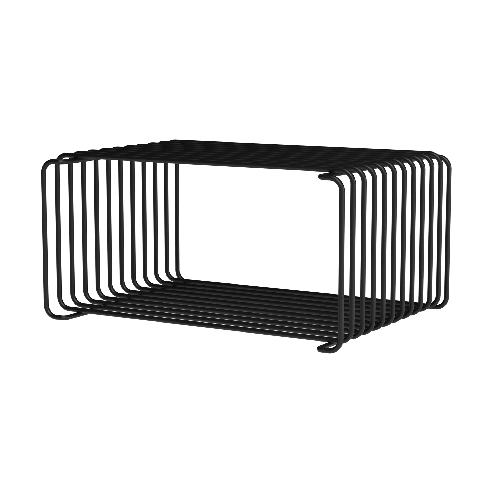 Estantería Panton Wire Half Height 34,8x17,2x25,7 cm, Black Montana