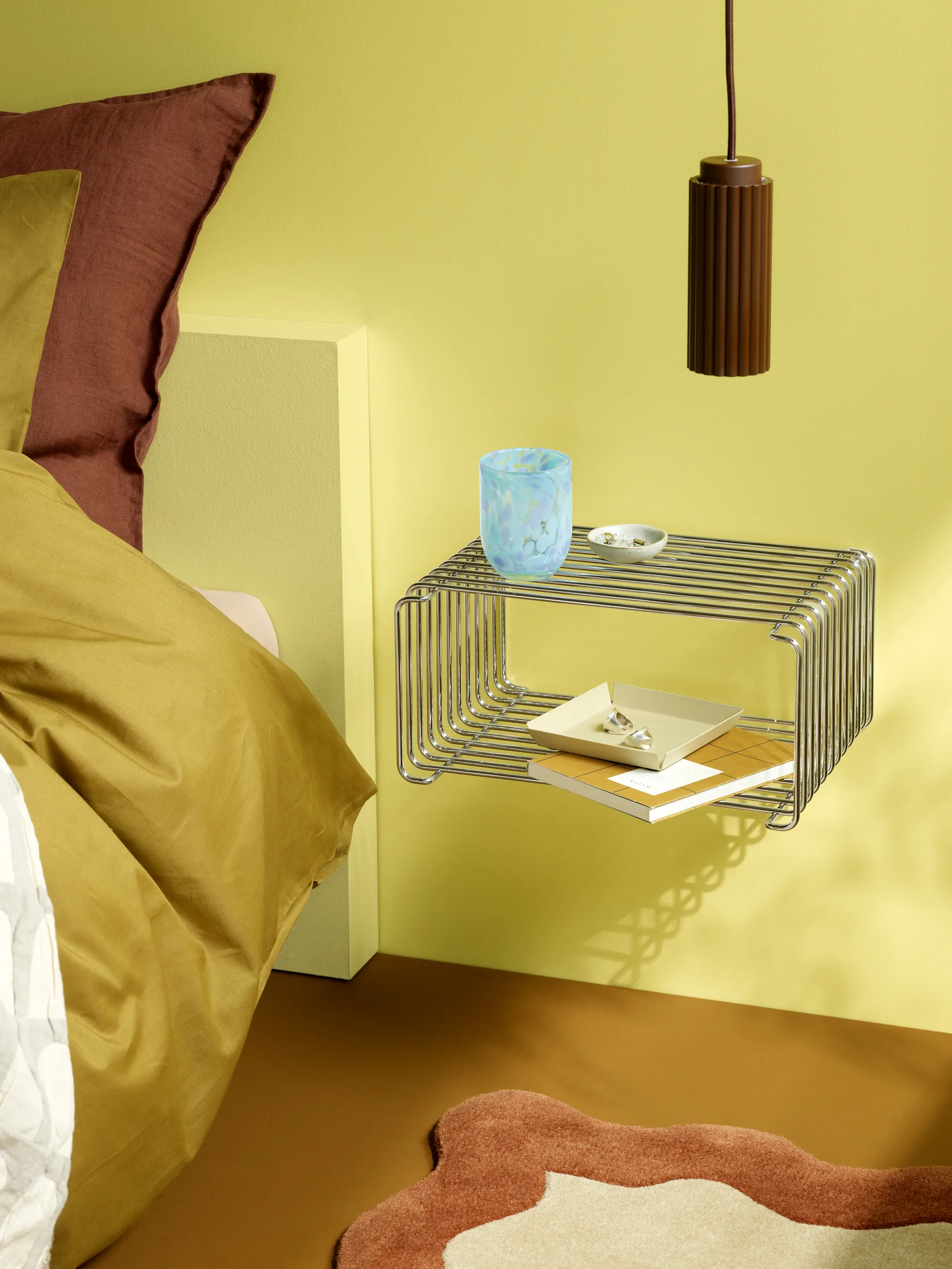 Estantería Panton Wire Half Height 34,8x17,2x25,7 cm, Chrome Montana