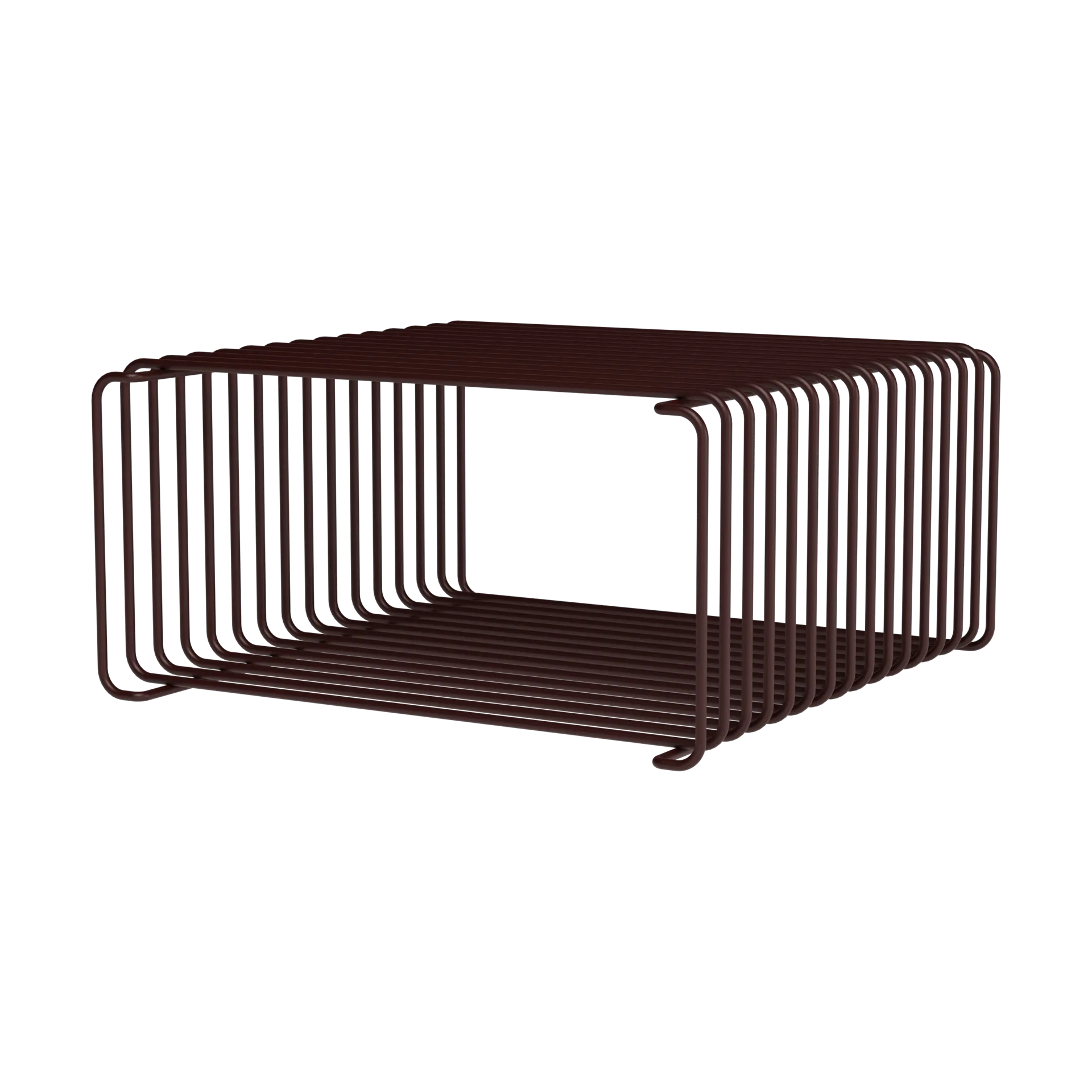 Estantería Panton Wire Half Height 34,8x17,2x34,8 cm, Black red Montana