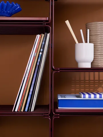 Estantería Panton Wire Single 34,8x34,8x25,7 cm - Black red - Montana