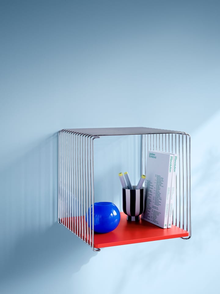 Estantería Panton Wire Single 34,8x34,8x25,7 cm, Chrome Montana
