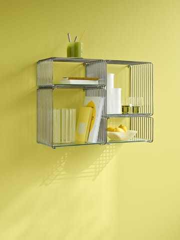 Estantería Panton Wire Single 34,8x34,8x25,7 cm - Chrome - Montana