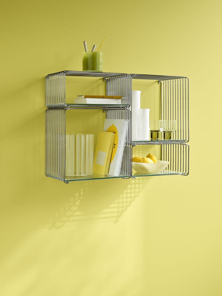 Estantería Panton Wire Single 34,8x34,8x25,7 cm, Chrome Montana