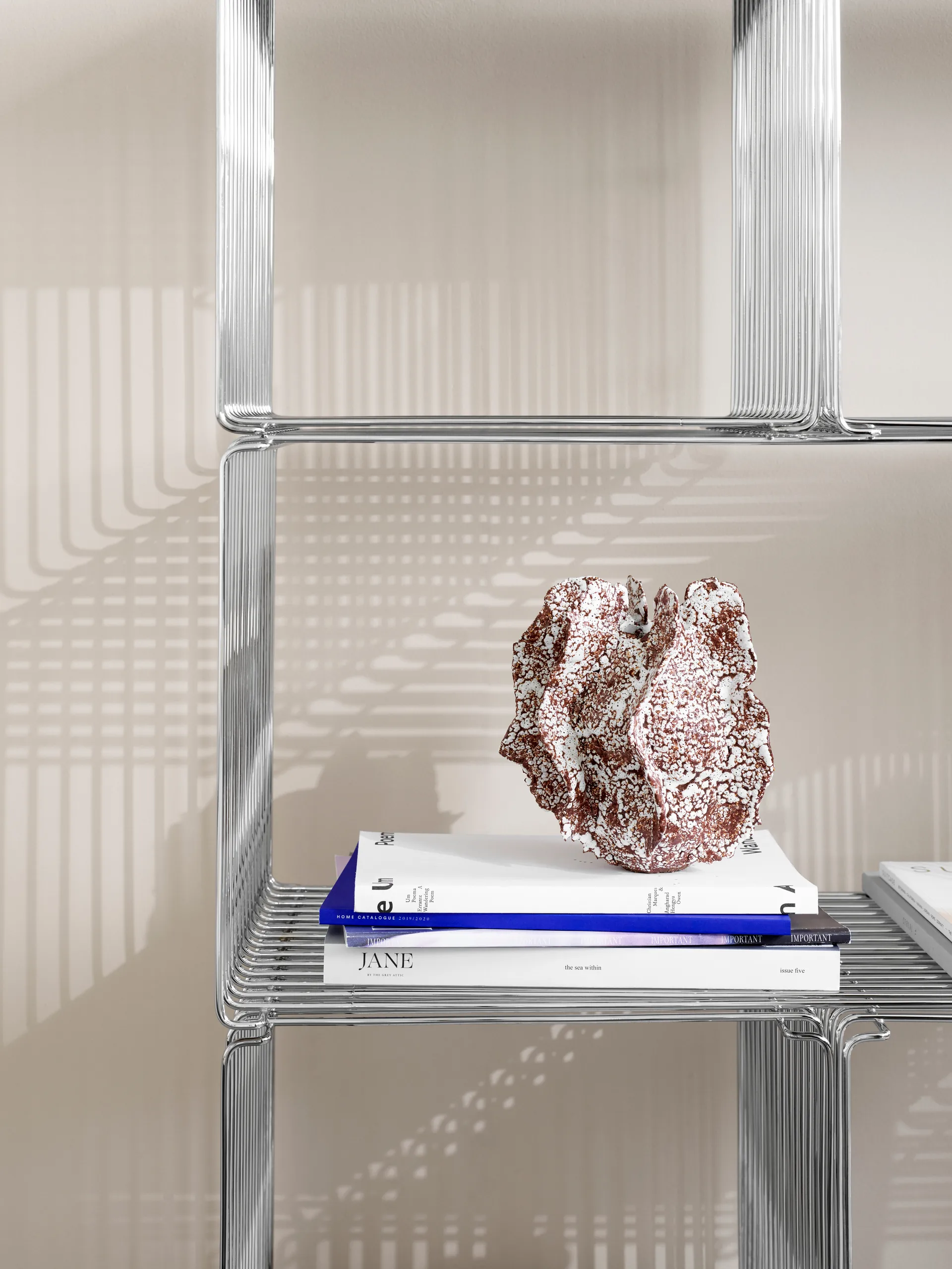 Estantería Panton Wire Single 34,8x34,8x34,8 cm, Chrome Montana