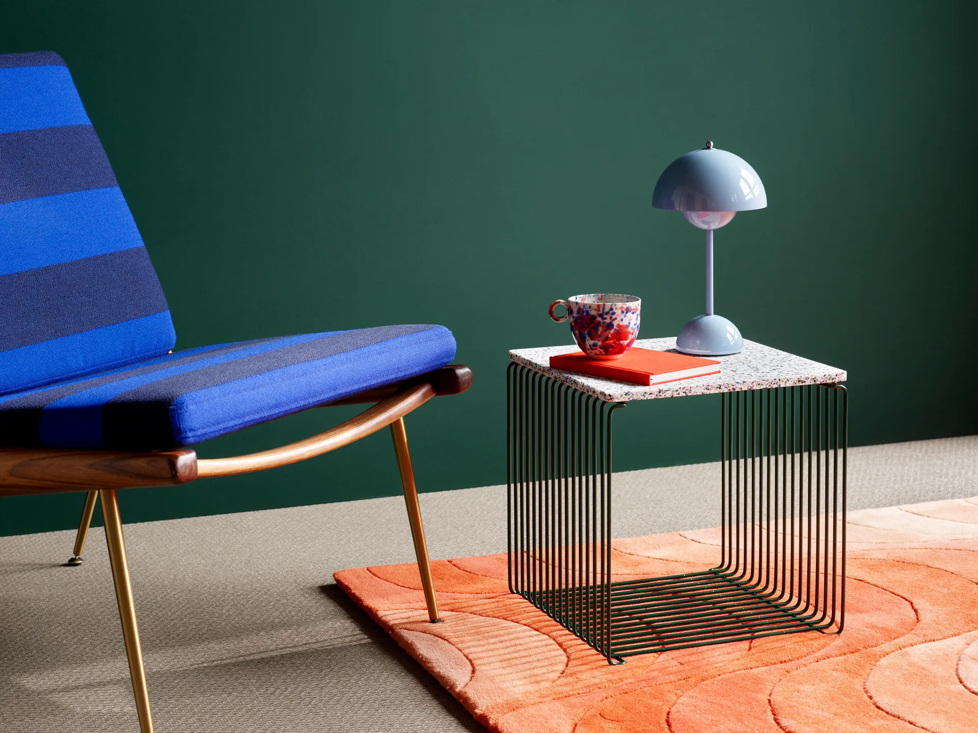 Estantería Panton Wire Single 34,8x34,8x34,8 cm, Pine Montana