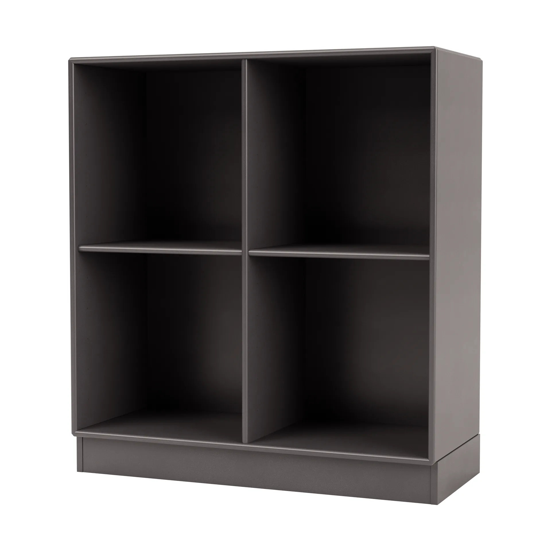 Estantería SHOW 69,6x69,6 cm, zócalo 7 cm, 35-Coffee Montana