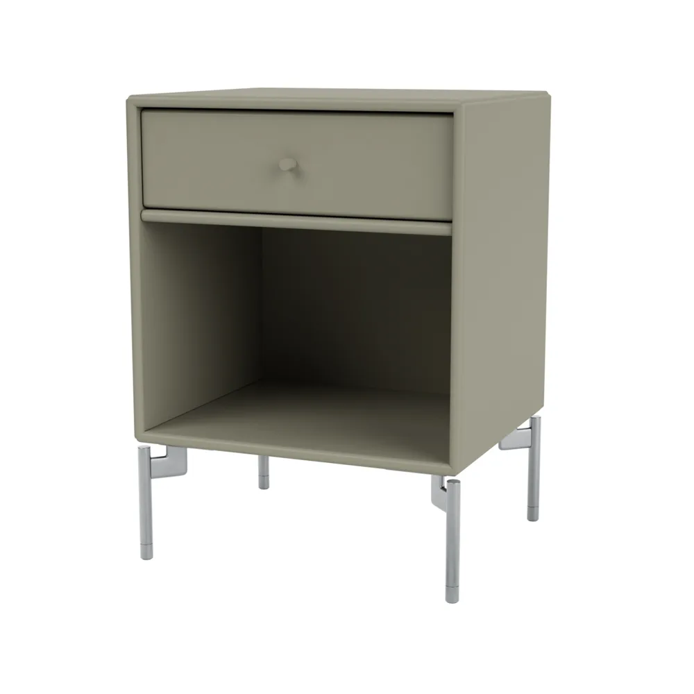 Mesilla de noche Dream, Fennel 144, patas de cromo Montana