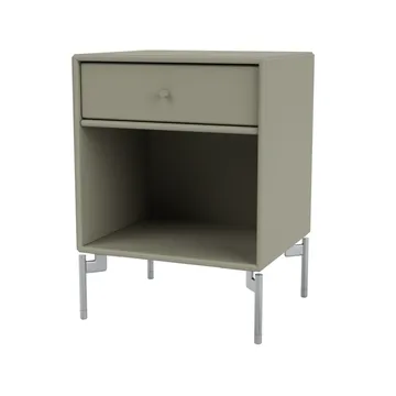 Mesilla de noche Dream - Fennel 144, patas de cromo - Montana